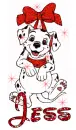 Dalmation Wth Sparkles and Name