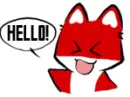 red fox sayin' hello