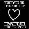 Leaved me here to bled