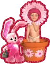 bunny and baby