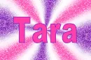 Tara in pink and purple