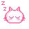 pink kitty zzzzz