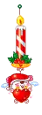 cute kawaii christmas candle