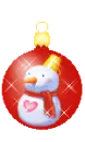cute kawaii christmas snowman
