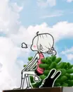 cute kawaii girl relax