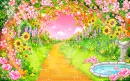 cute kawaii land garden