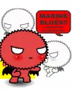 cute kawaii marine blues