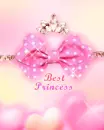 cute kawaii ribbon best princess