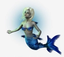 blue mermaid