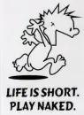 Life is short. Play naked.