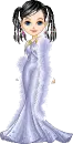 Girl in silver dress