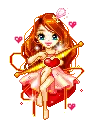 Girl on heart