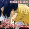 Athrun and Cagalli kissing