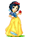 Snow White with apple