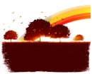 Sunset rainbow