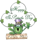 Happy St. Patricks Day frog