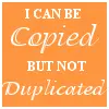 cannot duplicate