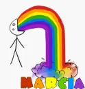 Marcia barfing rainbow