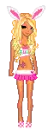 Bunny eared doll