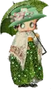 Cute Betty Boop dressed for St. Patricks Day