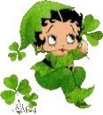 Cute Betty Boop all ready for St. Patricks Day