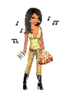 black hair doll