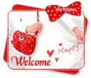 red bow welcome