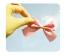 shiny pink bow