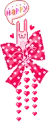 happy bunny with bow