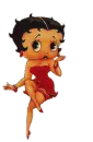 Betty Boop blowing kisses