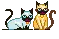 MINI CATS WAVING TAIL