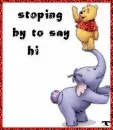 stoping by