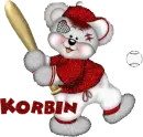 Korbin baseball bear