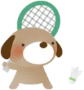 badminton dog