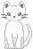 white kitty