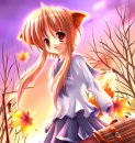 fall fox girl