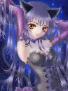 purple neko girl
