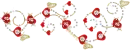 hearts and butterflys