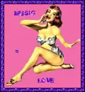 Music Love Pinup