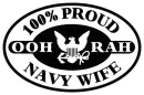100% proud navy wife