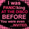 I was panic