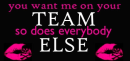 You want me on your team