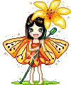 yellow orange fairy