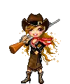 girl with long gun