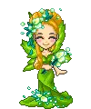girl in green