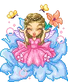 girl on flower