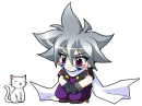 Chibi kai with a cat ^w^