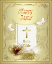 Happy Easter - Cross Scroll