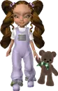 girl and bear