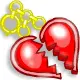 Broken Heart Keyring